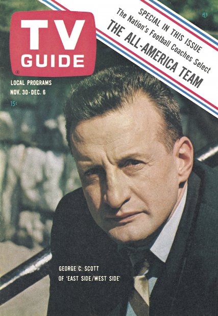 TV Guide cover - George C. Scott - November 30, 1963