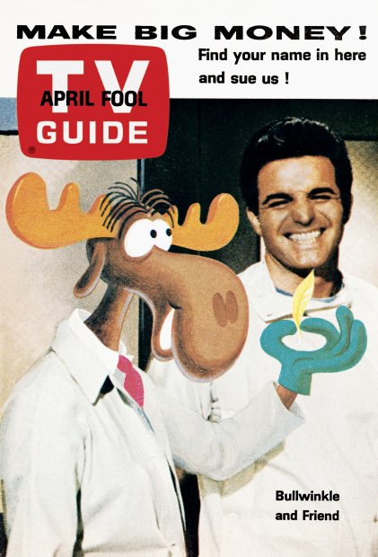 TV Guide cover - Bullwinkle - April 1, 1963