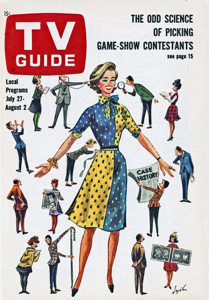 TV Guide cover - The odd science of picking game-show contestants - July 27, 1963