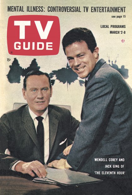 TV Guide cover - Wendell Corey, Jack Ging - March 2, 1963