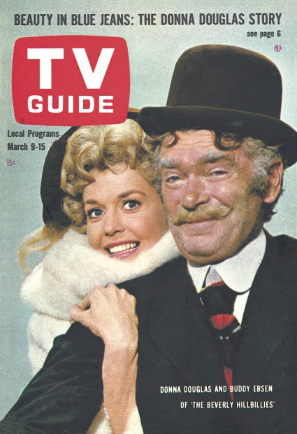 TV Guide cover - Donna Douglas, Buddy Ebsen - March 9, 1963