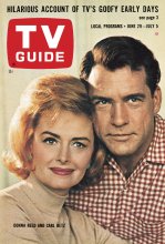 TV Guide cover - Carl Betz, Donna Reed - June 29, 1963