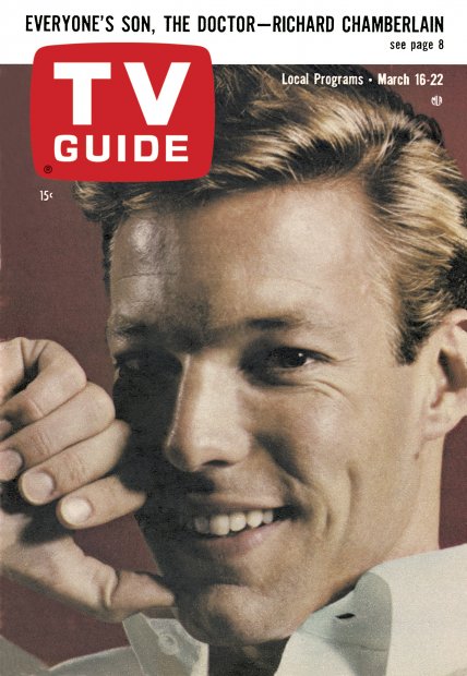 TV Guide cover - Richard Chamberlain - March 16, 1963