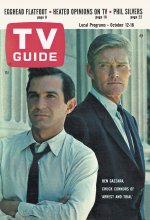 TV Guide cover - Chuck Connors, Ben Gazzara - October 12, 1963