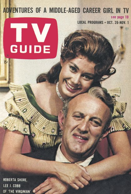 TV Guide cover - Lee J. Cobb, Roberta Shore - October 26, 1963