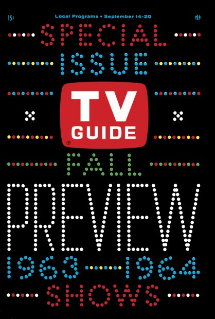 TV Guide cover - Fall Preview - September 14, 1963