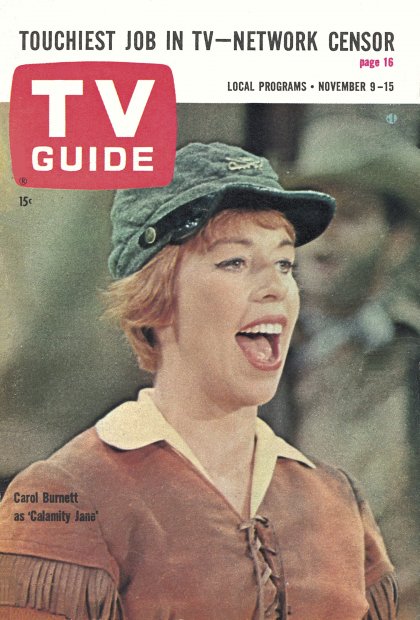 TV Guide cover - Carol Burnett - November 9, 1963