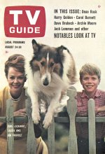 TV Guide cover - Lassie, June Lockhart, Jon Provost - August 24, 1963