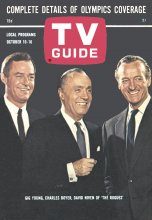 TV Guide cover - Charles Boyer, David Niven, Gig Young - October 10, 1964