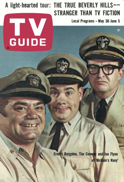 TV Guide cover - Ernest Borgnine, Tim Conway, Joe Flynn - May 30, 1964