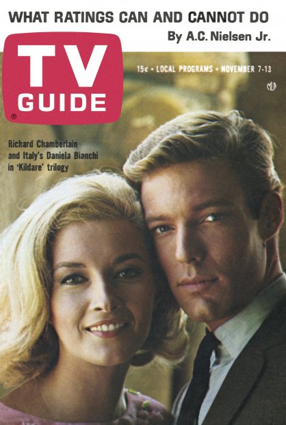 TV Guide cover - Daniela Bianchi, Richard Chamberlain - November 7, 1964