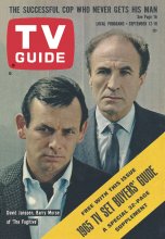 TV Guide cover - David Janssen, Barry Morse - September 12, 1964