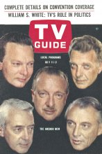 TV Guide cover - David Brinkley, Walter Cronkite, Chet Huntley, Edward P. Morgan, Howard K. Smith - July 11, 1964