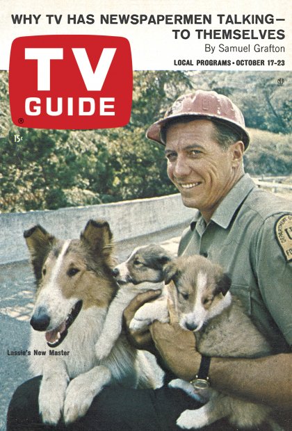 TV Guide cover - Ray Bray, Lassie - October 17, 1964
