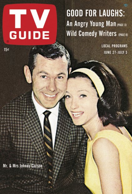 TV Guide cover - Joanne Carson, Johnny Carson - June 27, 1964