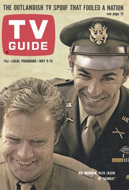 TV Guide cover - Rick Jason, Vic Morrow - May 9, 1964