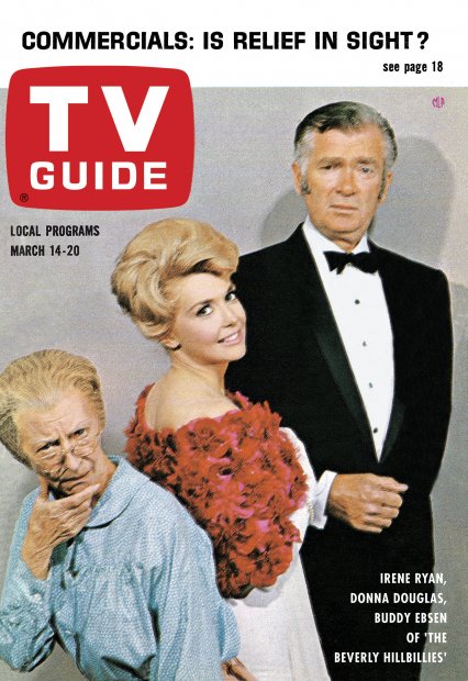TV Guide cover - Donna Douglas, Buddy Ebsen, Irene Ryan - March 14, 1964