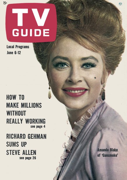 TV Guide cover - Amanda Blake - June 6, 1964