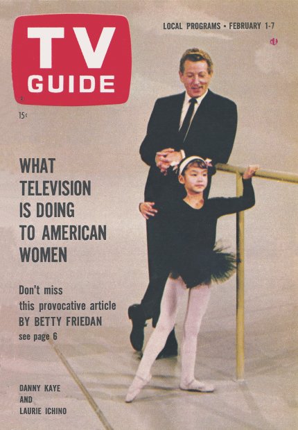 TV Guide cover - Laurie Ichino, Danny Kaye - February 1, 1964