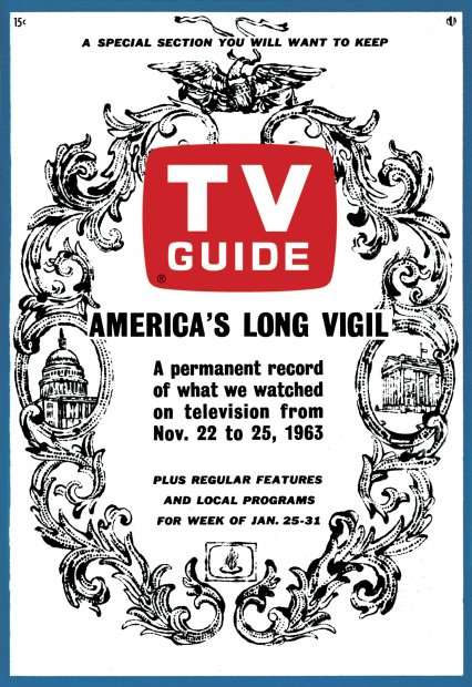TV Guide cover - America's Long Vigil - January 25, 1964