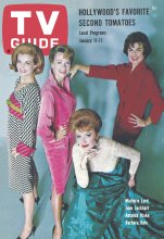 TV Guide cover - Amanda Blake, Barbara Hale, June Lockhart, Marjorie Lord - January 11, 1964