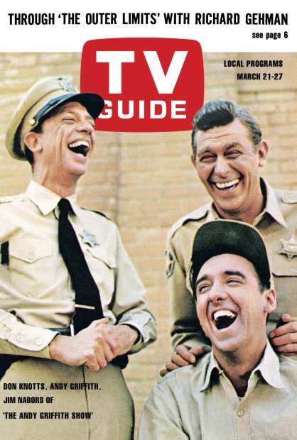TV Guide cover - Andy Griffith, Don Knotts, Jim Nabors - March 21, 1964