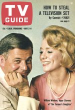TV Guide cover - Inger Stevens, William Windom - May 2, 1964