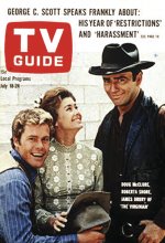 TV Guide cover - James Drury, Doug McClure, Roberta Shore - July 18, 1964