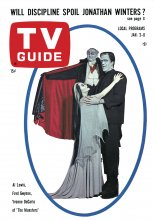 TV Guide cover - Yvonne DeCarlo, Fred Gwynne, Al Lewis - January 2, 1965
