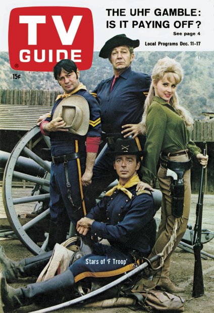 TV Guide cover - Ken Berry, Melody Patterson, Larry Storch, Forrest Tucker - December 11, 1965