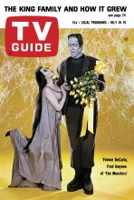 TV Guide cover - Yvonne DeCarlo, Fred Gwynne - July 10, 1965