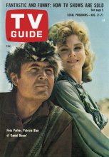 TV Guide cover - Patricia Blair, Fess Parker - August 21, 1965