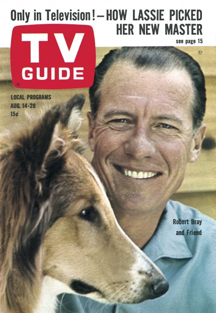 TV Guide cover - Ray Bray, Lassie - August 14, 1965