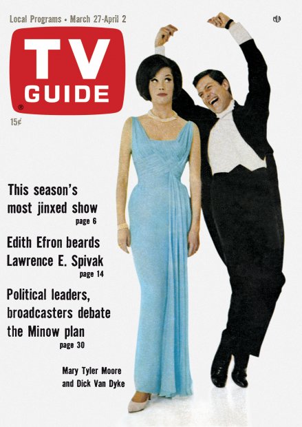 TV Guide cover - Mary Tyler Moore, Dick Van Dyke - March 27, 1965