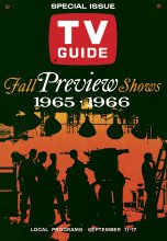 TV Guide cover - Fall Preview - September 11, 1965