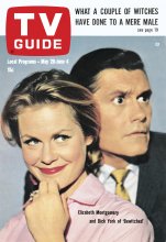 TV Guide cover - Elizabeth Montgomery, Dick York - May 29, 1965