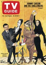 TV Guide cover - John Astin, Carolyn Jones - October 30, 1965