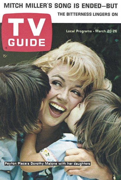 TV Guide cover - Dorothy Malone - March 20, 1965