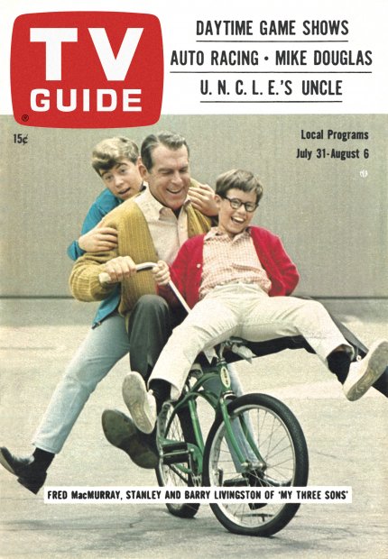 TV Guide cover - Barry Livingston, Stanley Livingston, Fred MacMurray - July 31, 1965