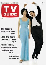 TV Guide cover - Mary Tyler Moore, Dick Van Dyke - March 27, 1965