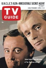 TV Guide cover - David McCallum, Robert Vaught - April 17, 1965