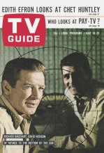 TV Guide cover - Richard Basehart, David Hedison - June 19, 1965