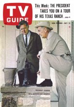TV Guide cover - Lyndon B. Johnson, Ray Scherer - May 7, 1966