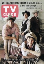 TV Guide cover - Neville Brand, Peter Brown, Philip Carey, William Smith - June 25, 1966