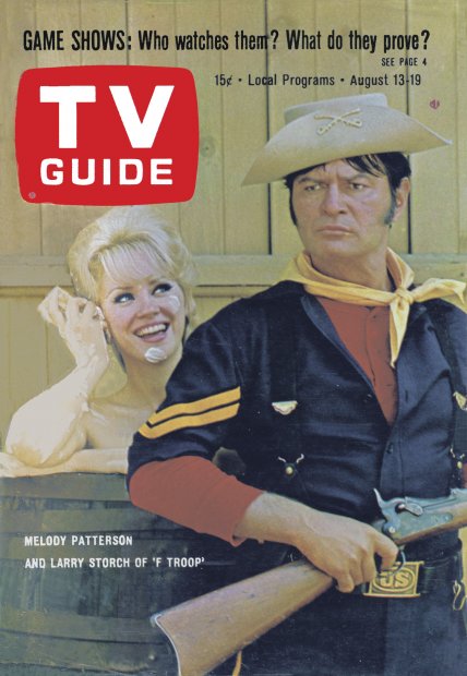 TV Guide cover - Melody Patterson, Larry Storch - August 13, 1966