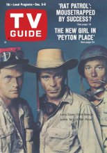 TV Guide cover - Larry Casey, Chris George, Justin Tarr - December 3, 1966