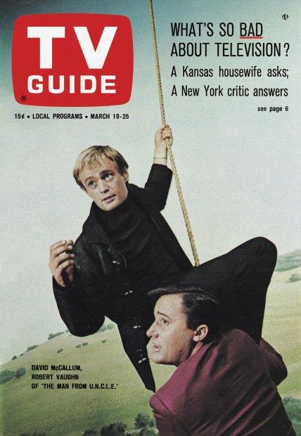 TV Guide cover - David McCallum, Robert Vaught - March 19, 1966