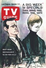 TV Guide cover - David McCallum, Robert Vaught - November 5, 1966