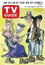 TV Guide cover - Max Baer Jr., Donna Douglas, Buddy Ebsen, Irene Ryan - March 12, 1966