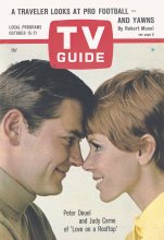 TV Guide cover - Judy Carne, Peter Deuel - October 15, 1966